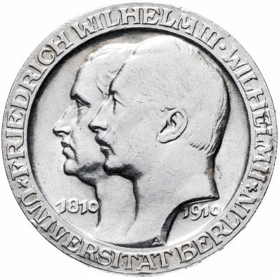 купить Германия (Империя) 3 марки (mark) 1910 Берлинский университет
