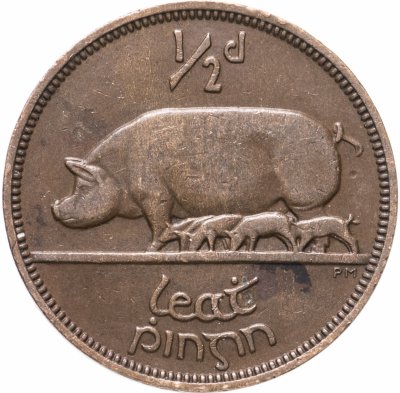 купить Ирландия 1/2 пенни (penny) 1928