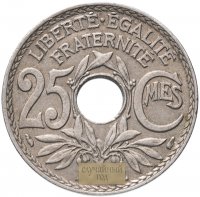 Купить Франция 25 сантимов 1928-1932 (случайный год)