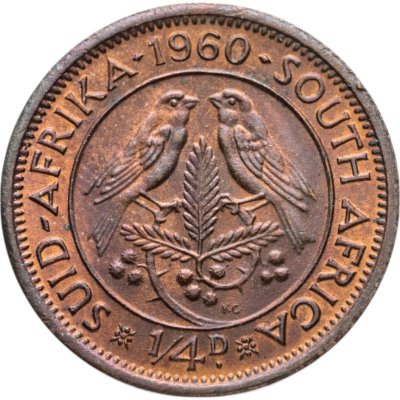 купить ЮАР 1/4 пенни (penny) 1960