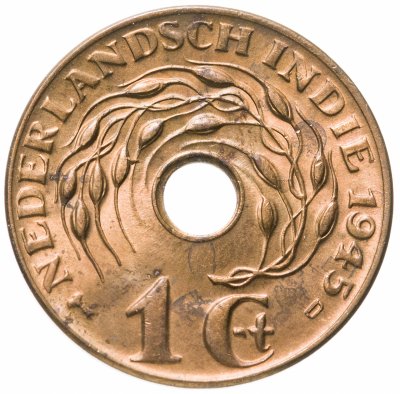 купить Голландская Ост-Индия 1 цент 1945 S