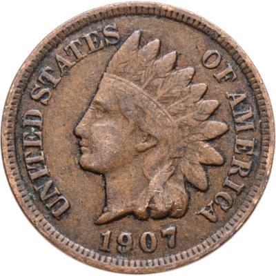 купить США 1 цент (cent) 1907 Indian Head Cent