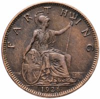 Купить Великобритания 1 фартинг (farthing) 1926