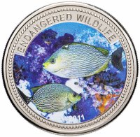 Купить Палау 1 доллар 2011 "Подводный мир - Вымирающие виды - Рыба type 1"
