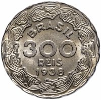 купить Бразилия 300 рейс (reis) 1938 "Жетулиу Дорнелис Варгас"