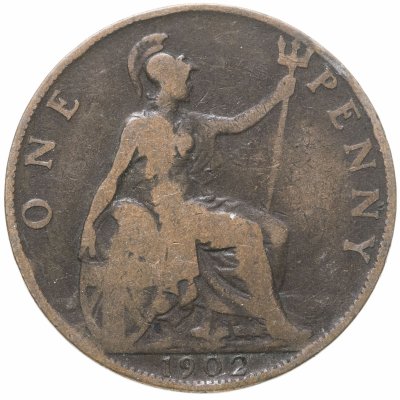 купить Великобритания 1 пенни (penny) 1902