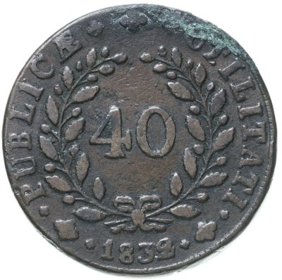 купить Португалия 40 рейсов 1832