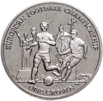 купить Остров Мэн 1 крона (crown) 2012 "Чемпионат Европы по футболу 2012, Польша-Украина"