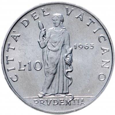 купить Ватикан 10 лир (lire) 1963