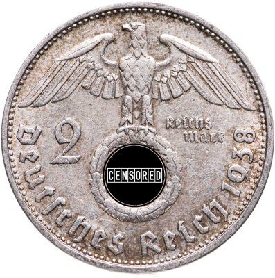 купить Германия (Третий Рейх) 2 рейхсмарки 1938