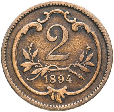 купить Австрия 2 геллера (heller) 1894