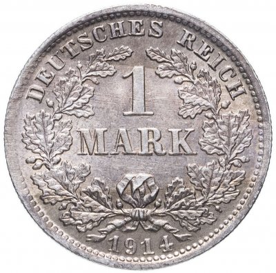 купить Германия (Германская империя) 1 марка 1914 D знак монетного двора: "D" - Мюнхен
