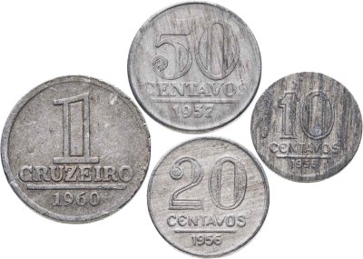 купить Бразилия набор монет 1956-1960 (4 штуки)