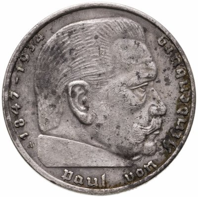 купить Германия (Третий Рейх) 2 рейхсмарки (reichsmark) 1939