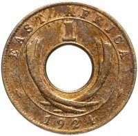 Купить Британская Восточная Африка 1 цент (cent) 1924 "KN"