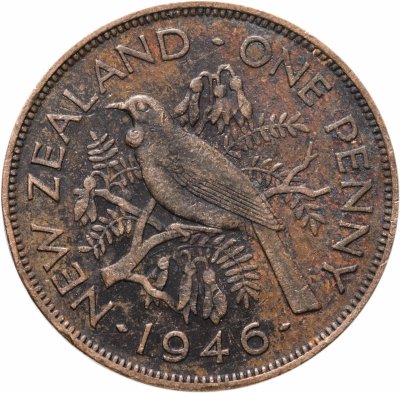 купить Новая Зеландия 1 пенни (penny) 1946
