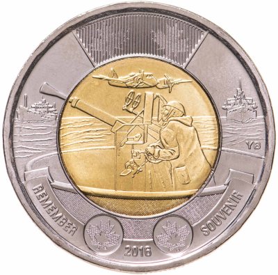 купить Канада 2 доллара 2016 "Битва за Атлантику"