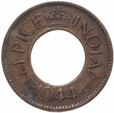 купить Британская Индия 1 пайс 1944