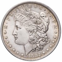 Купить США 1 доллар (dollar) 1882 Доллар Моргана, без отметки монетного двора
