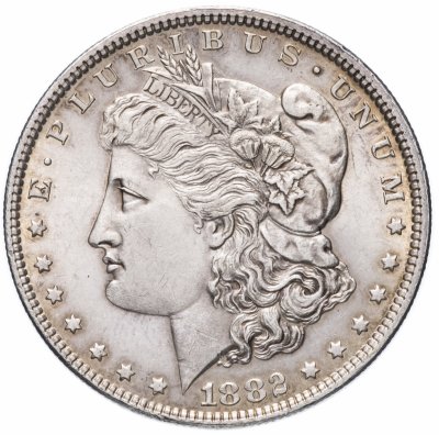 купить США 1 доллар (dollar) 1882 Доллар Моргана, без отметки монетного двора