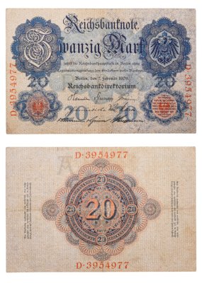 купить Германия 20 марок 1908