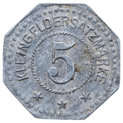 купить Германия (нотгельды) 5 пфеннигов 1917-1921 "Штраубинг"