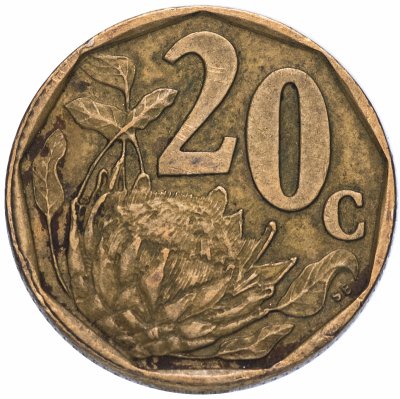 купить ЮАР 20 центов (cents) 1996-2000, случайная дата
