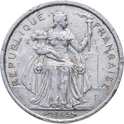 купить Французская Полинезия 5 франков 1965