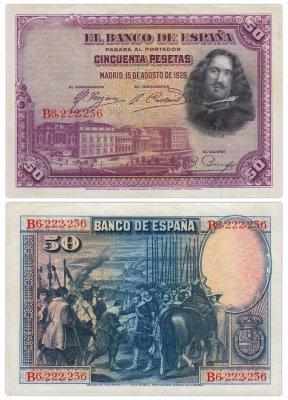 купить Испания 50 песет 1928 (Pick 75)