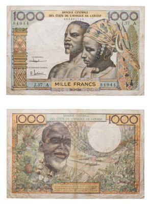 купить Западные Африканские штаты 1000 франков 1959-1965 Côte d'Ivoire