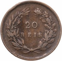 купить Португалия 20 рейс (reis) 1892 Без отметки монетного двора