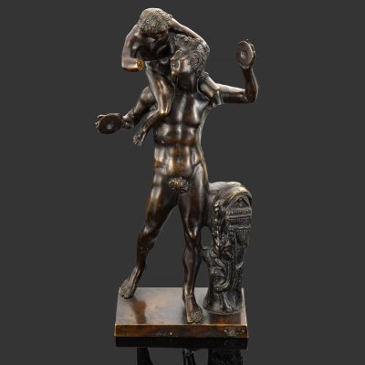 купить Скульптура "Дионис и Сатир", бронза, патинироние, Западная Европа, 1900-1920 гг.