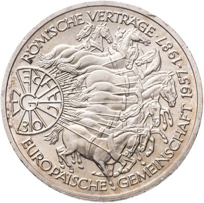 купить Германия 10 марок (deutsche mark) 1987 30 лет подписания Римского договора