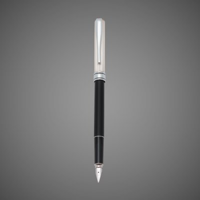 купить Перьевая ручка Aurora Magellano Black / Silver CT, перо F, в подарочной коробке, Драгметаллы: серебро стерлинговое, смола, 2026 г.
