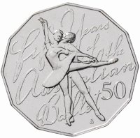 купить Австралия 50 центов 2012 "50 лет австралийскому балету"