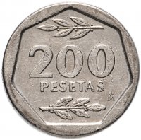 купить Испания 200 песет (pesetas) 1986-1988, случайная дата