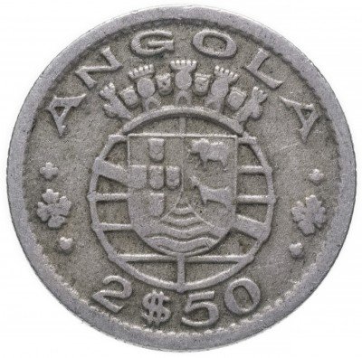 купить Ангола 2.5 эскудо 1953