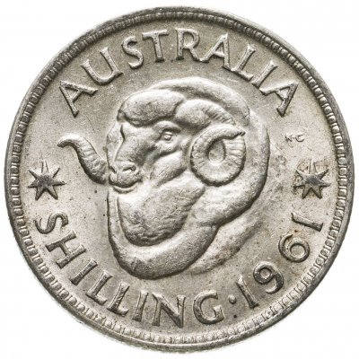 купить Австралия 1 шиллинг (shilling) 1961