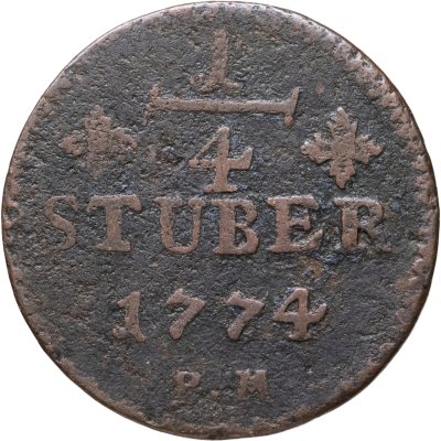 купить Юлих-Берг ¼ штюбера 1774