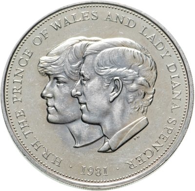 купить Великобритания 25 пенсов (pence) 1981 "Свадьба принца Чарльза и леди Дианы"