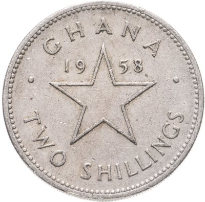 купить Гана 2 шиллинга (shillings) 1958