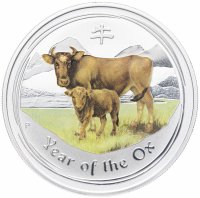 Купить Австралия 1 доллар 2009 "Китайский гороскоп - Год быка"