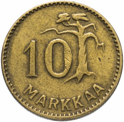 купить Финляндия 10 марок (markkaa) 1952