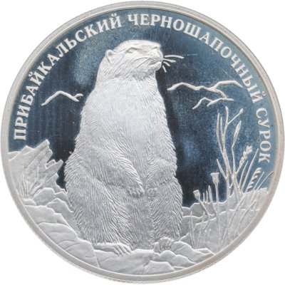 купить 2 рубля 2008 СПМД прибайкальский черношапочный сурок