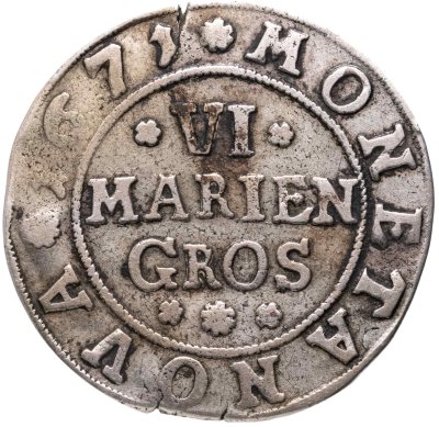 купить Германия, Ганновер 6 мариенгрошей 1671