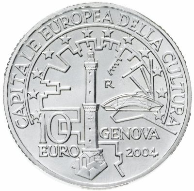 купить Италия 10 евро (euro) 2004 Столица европейской культуры - Генуя