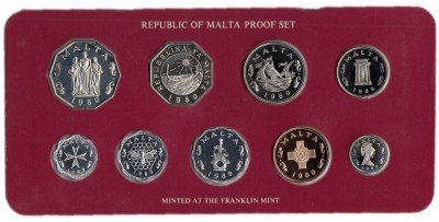 купить Мальта набор монет 1980 Proof (9 монет)