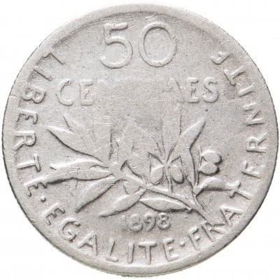 купить Франция 50 сантимов 1898