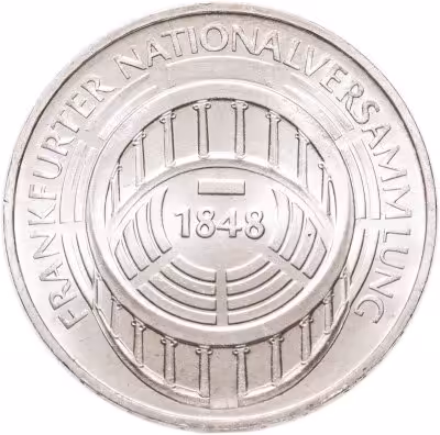 купить Германия 5 марок (deutsche mark) 1973 125 лет со дня открытия Национального Собрания