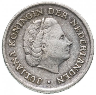 купить Нидерландские Антильские острова 1/10 гульдена (gulden) 1963